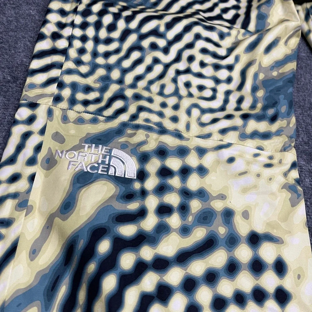 The North Face Build Up Pants Mens Yellow XXL Long Nettle The Lift Print DryVent
